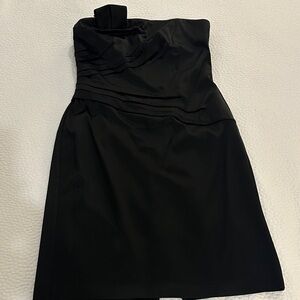 White House Black Market Strapless Black Dress